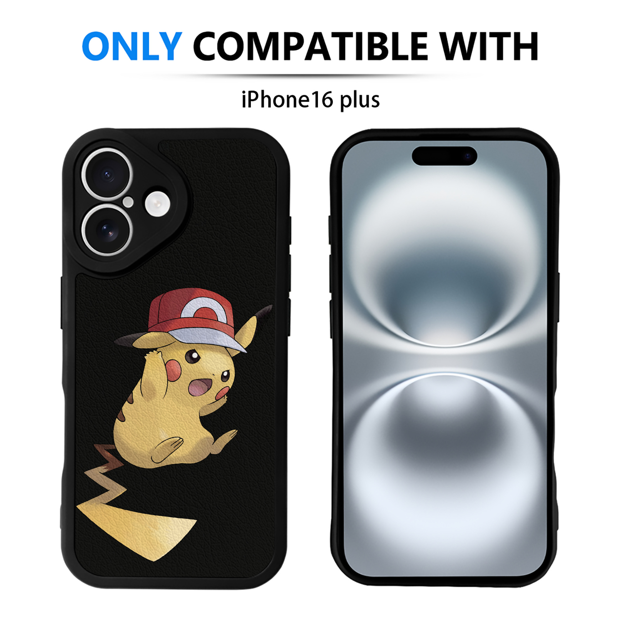 （画像用） ポケットモンスター Pokémon 【iPhone 16シリーズ対応】シリコンスマホケース（レザー調） 材質：シリコン